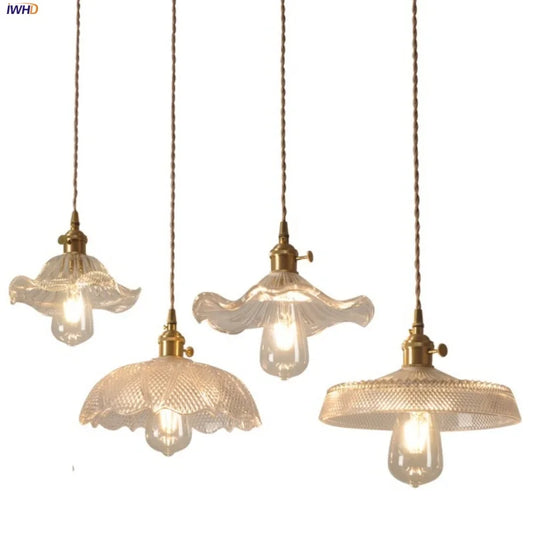DecorBites™ Glass LED Pendant Lamp: Nordic Modern Design, Adjustable Hanging Light Fixture