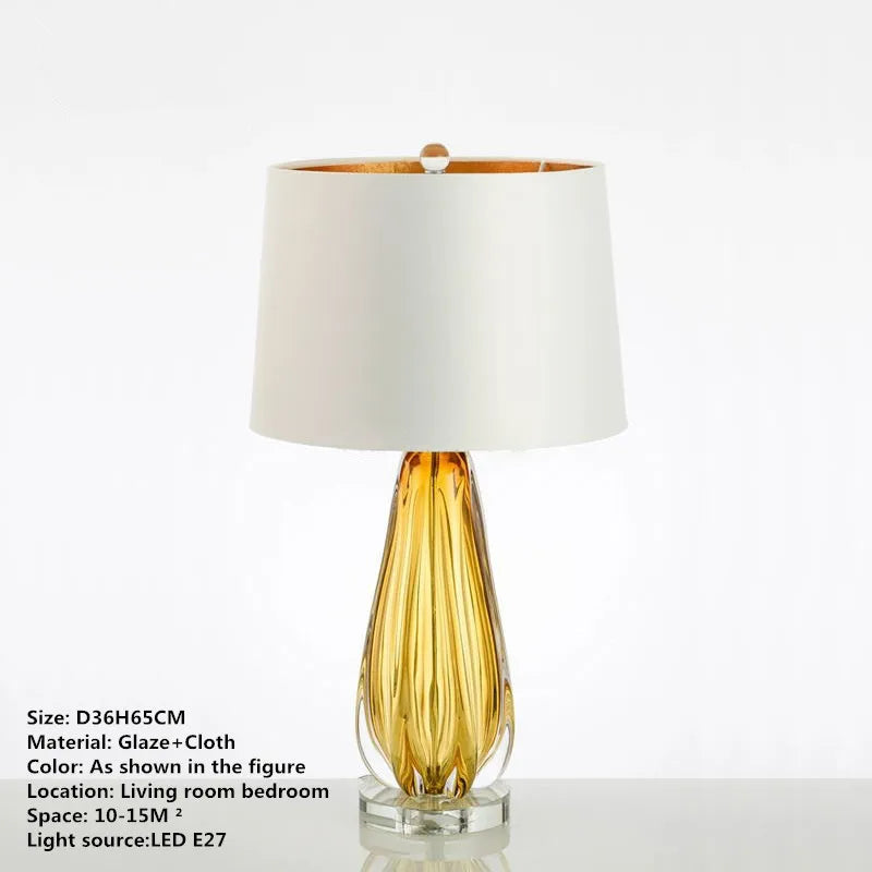 Lámpara de Mesa Glaze™ Decorbites: Luz de Escritorio LED de Arte Moderno para Hogar y Hotel
