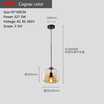 Lámparas colgantes de cristal DecorBites™: Elegantes candelabros LED para mesas de comedor, cocina y restaurante.
