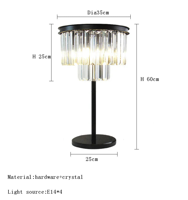 DecorBites™ Gray Crystal Black Standing Light - Modern Luxury Classic Living Room Decor