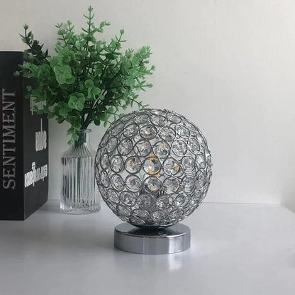 DecorBites™ Crystal Table Lamp: Modern Desktop E27 LED Desk Lamp for Parlor, Bed Room, Bedside Cabinet