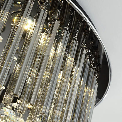 DecorBites™ Crystal Ceiling Lamp: Modern Luxury Lighting for Living Room, Bedroom & Home
