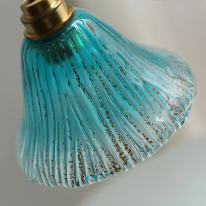 DecorBites™ Blue Glass LED Pendant Lights Adjustable Hanging Lamp Luminaire