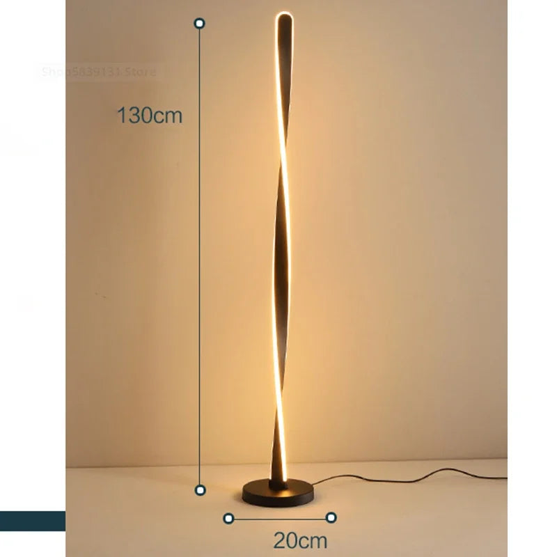 DecorBites™ Aluminum Floor Lamp: Modern Free Standing LED Dimmable Lights