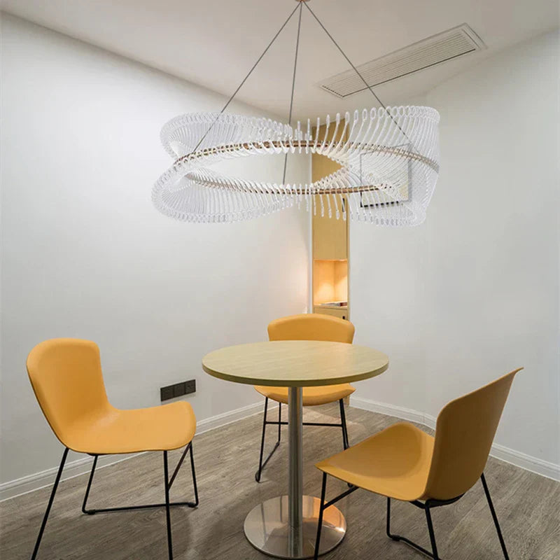 Lámpara de techo redonda dorada DecorBites™ para dormitorio, comedor, galería de arte, luminaria LED para interiores