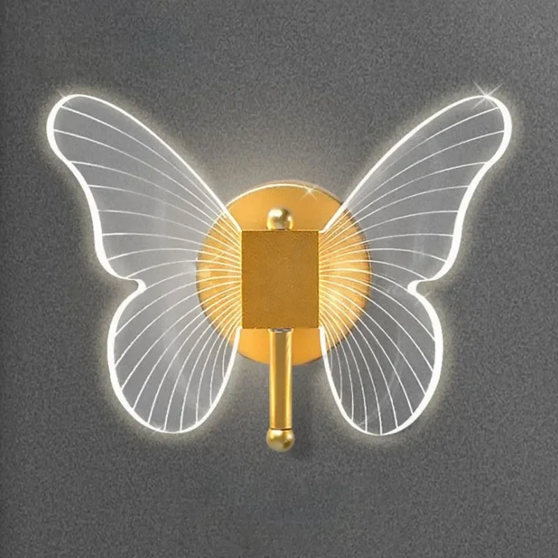 DecorBites™ Butterfly Chandelier: Nordic Staircase Pendant Lamp for Living Room Ceiling Light