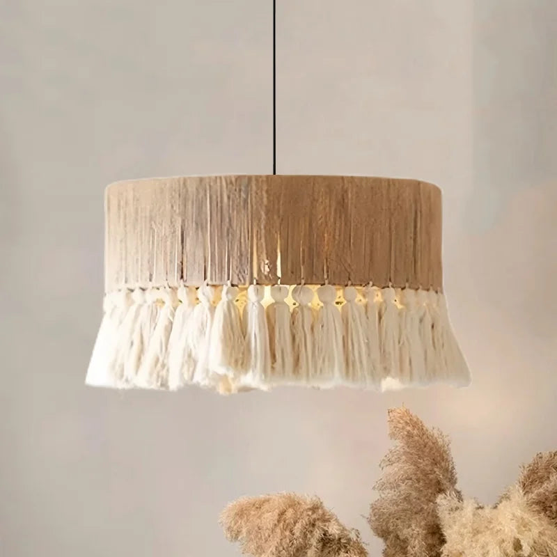 DecorBites™ Hemp Rope E27 LED Pendant Lights Chandelier Lighting - Nordic Minimalism