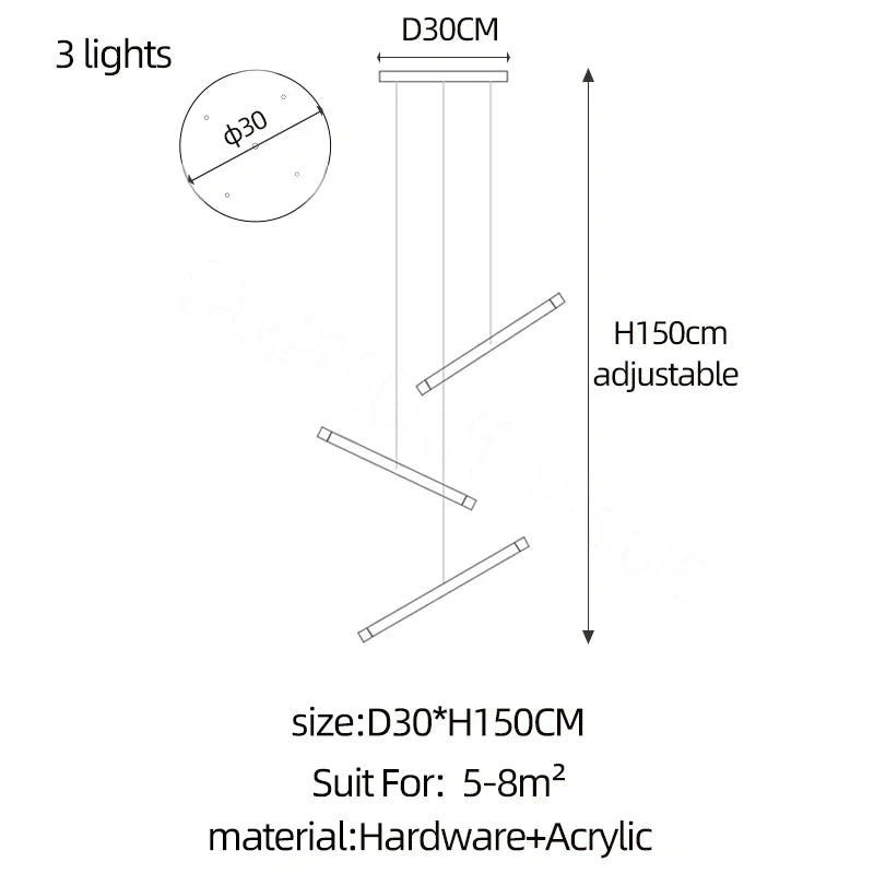 DecorBites™ LED Chandelier: Luxury Indoor Lighting for Living Room, Hall, Staircase