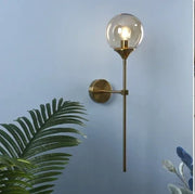 Lámpara de pared de vidrio dorado Decorbites™ LED para iluminación interior en cocina y baño