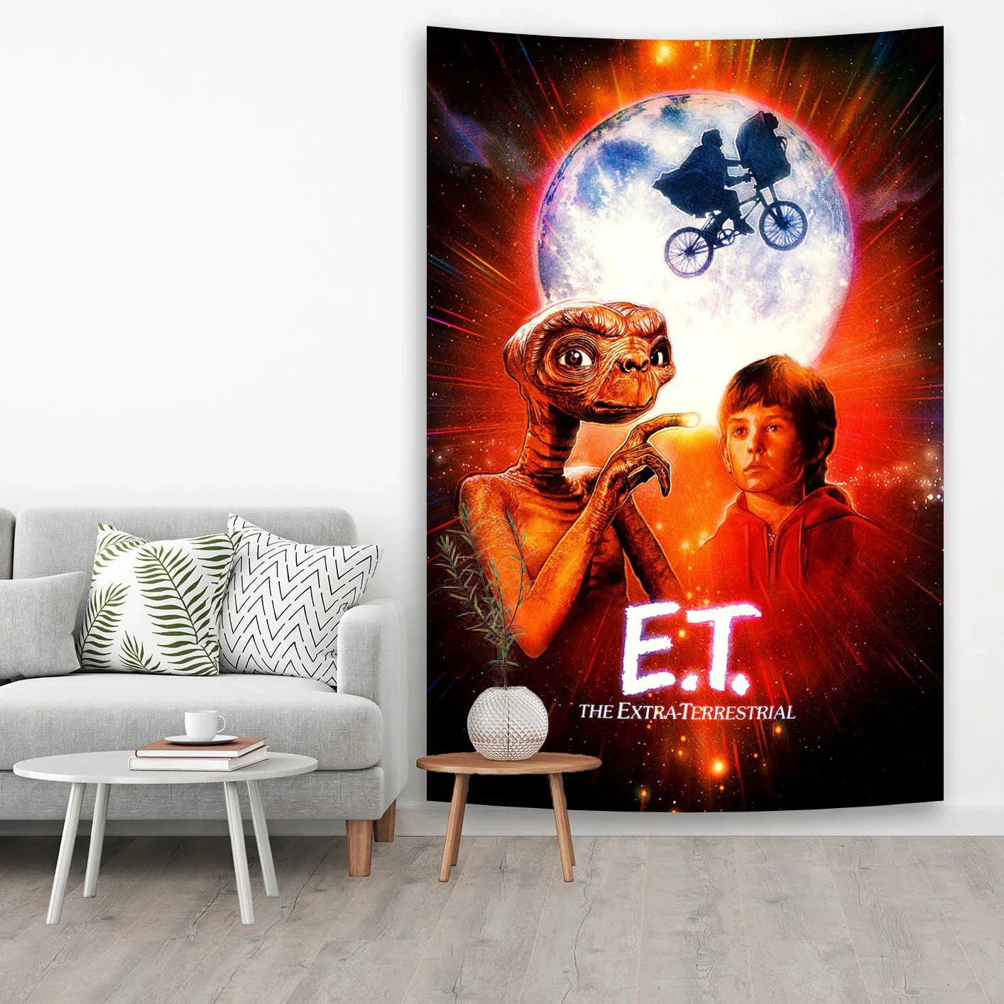 E.T. The Extra-Terrestrials Tapestry for Bohemian Bedroom Decor by Decobites