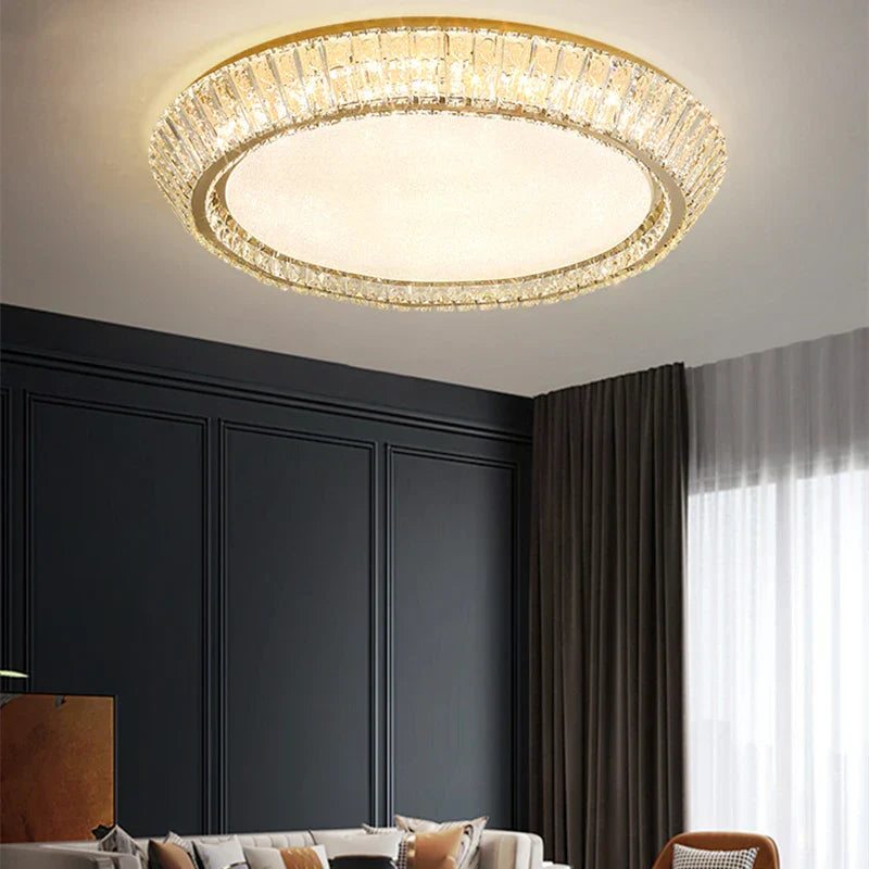 Gold Nordic Crystal Ceiling Light