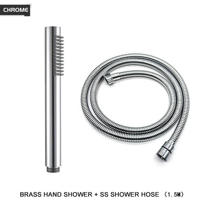 DecorBites™ Brass Handheld Shower Head in Brushed Golden Finish