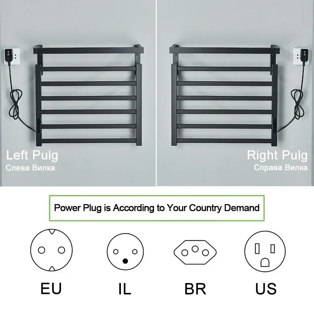 DecorBites™ Electric Towel Rack with Digital Display and Thermostatic Settings
