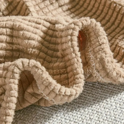 غطاء أريكة DecorBites™ ثلاثي الأبعاد: غطاء أريكة ناعم ومريح من قماش سباندكس مطاطي