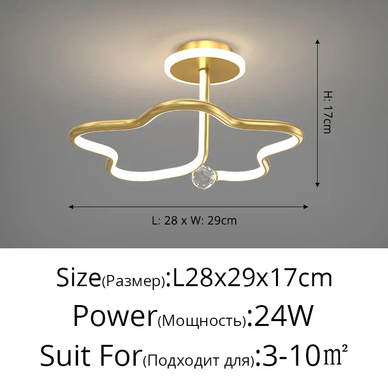 DecorBites™ Black Crystal Chandelier for Bedroom and Living Room Lighting