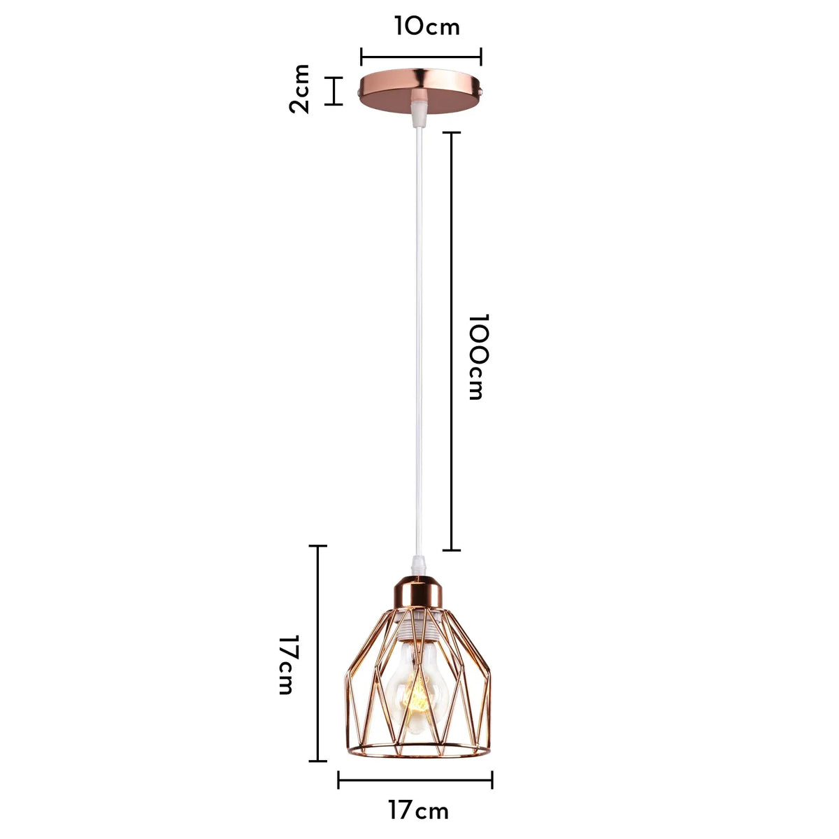 Decorbites™ Industrielles Retro-Loft-LED-Pendantleuchte für Wohnzimmer, Küche und Heim