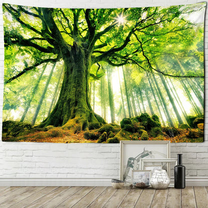 Decobites Forest Landscape Tapestry Wall Hanging for Boho Home Decor