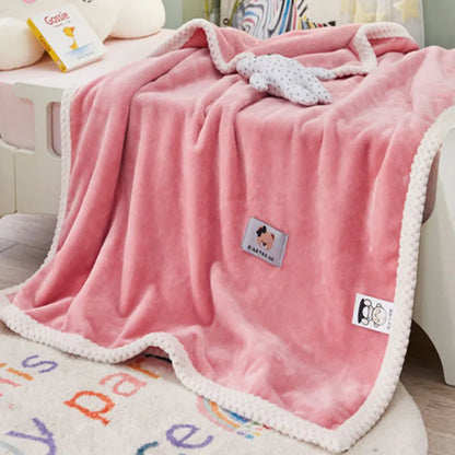 بطانية ديكوربايتس™ للأطفال من الفلانيل - غطاء سرير فردي خفيف الوزن ومريح