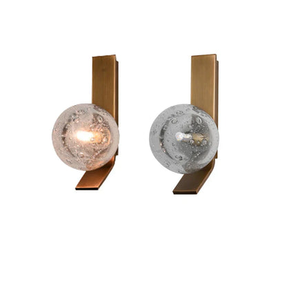 DecorBites™ Bronze Bubble Glass Wall Sconce Lamps for Bedroom Bathroom Decor
