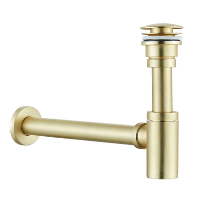 DecorBites™ Bathroom Basin Sink Tap Bottle Trap Drain Kit Waste Pop Drain Chrome/Black/Bronze