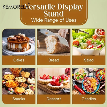 صينية كيك من خشب الأكاسيا من ديكوربايتس™: حسّن عرض الحلويات لديك