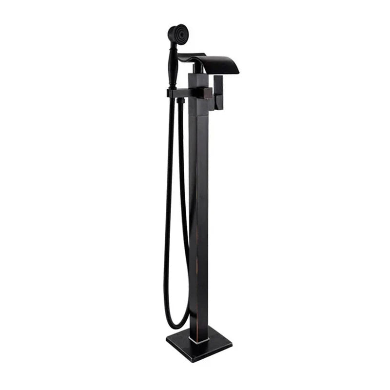 Grifo mezclador para bañera DecorBites™ en bronce negro | Accesorio de bañera tipo cascada con monomando