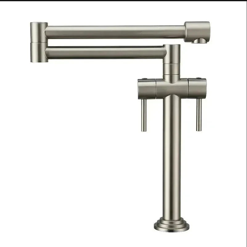 DecorBites™ Kitchen Faucet: Solid Brass Deck Mounted Sink Mixer in Multiple Finishes