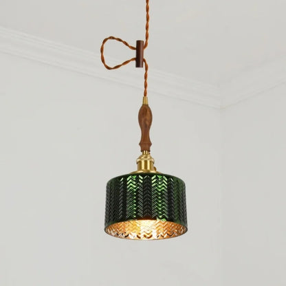 DecorBites™ Green Wave Glass Pendant Lamp: Modern Minimalism for Living Room, Bedroom, Cafe