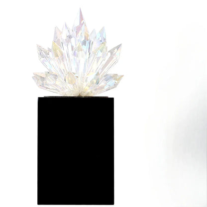 DecorBites™ Crystal Lotus Tabletop Decoration with Black Base