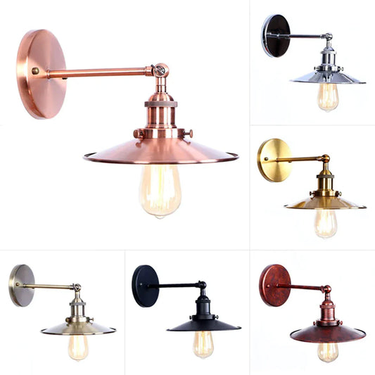 DecorBites™ Industrial Vintage Wall Sconce Sliver/Rose Gold Light Fixture for Bedroom Living Room