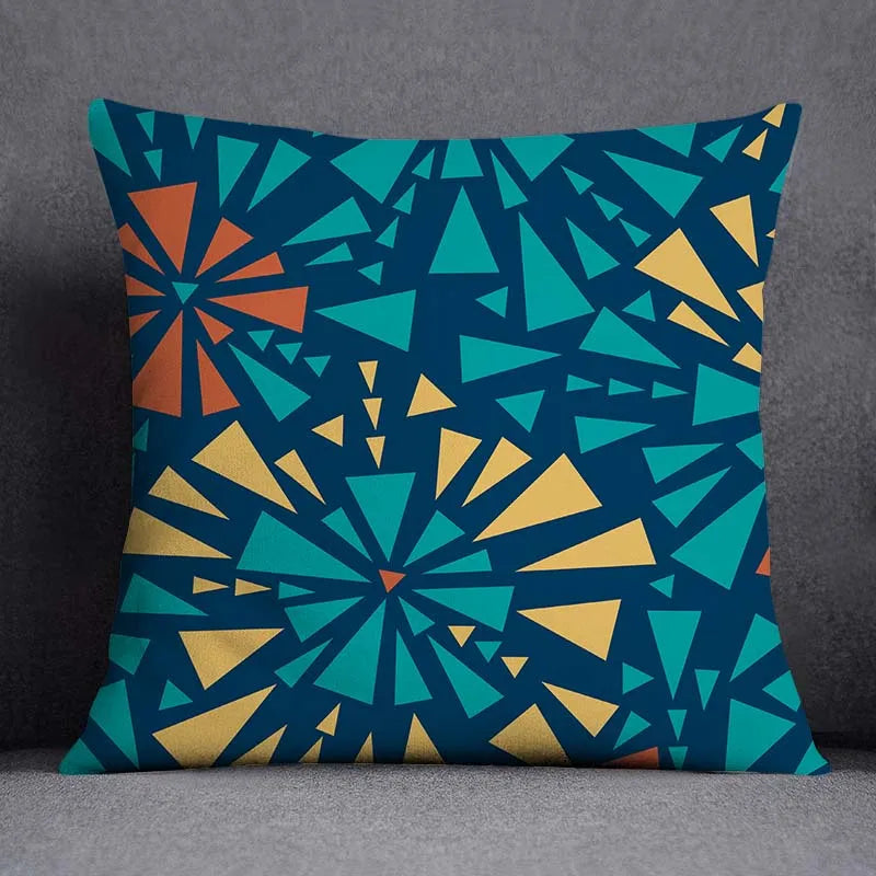 Nordic Leaf Pattern Pillowcase