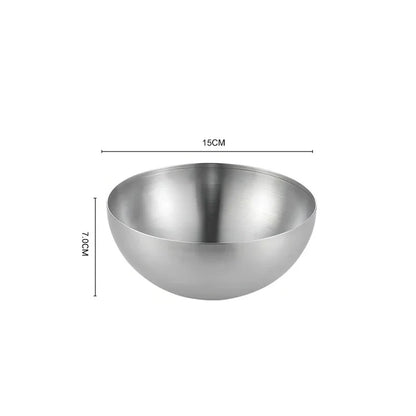 Juego de tazones para mezclar DecorBites™ de acero inoxidable para sopa, ensalada, fideos, ramen y arroz.