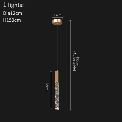 DecorBites™ Crystal LED Chandelier: Modern Luxury Staircase & Living Room Hanging Lamp