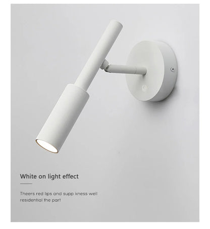 DecorBites™ LED Wall Lamp Reading Light Adjustable Rotation Bedroom Spotlight