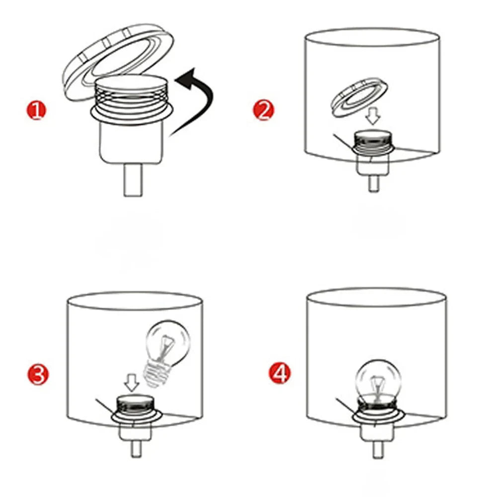 Lámpara de mesa LED de tela de lino DecorBites™: regalo creativo