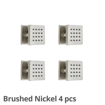 DecorBites™ Brass Square Body Spray Shower Jets for Luxury Spa Massage Experience