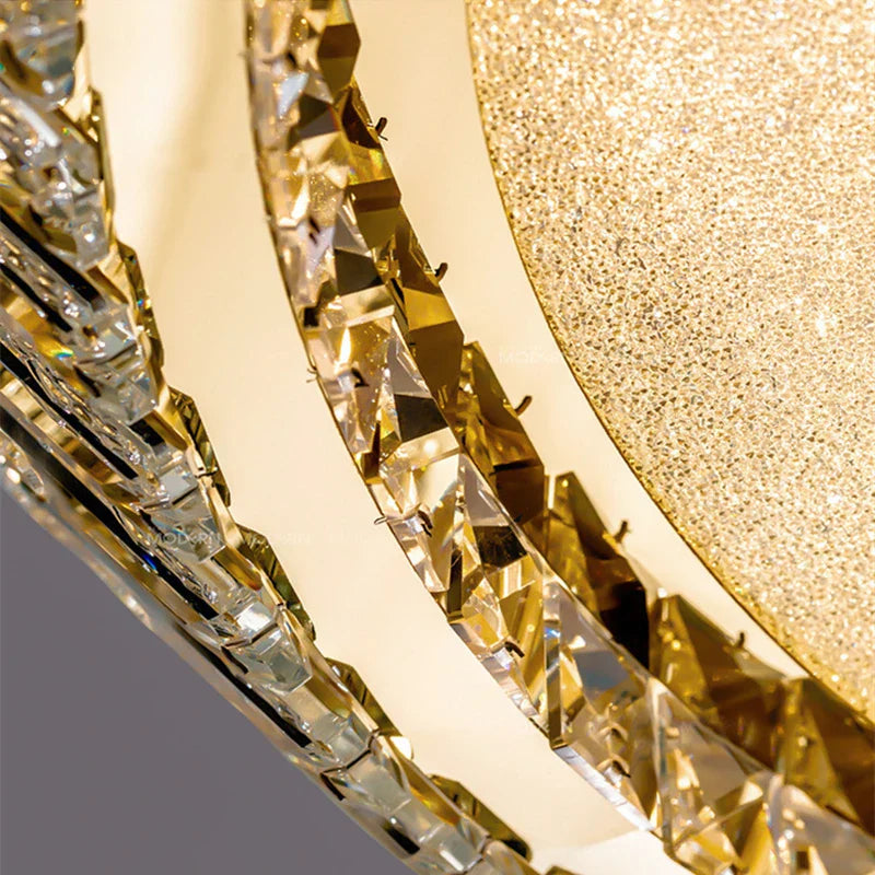 Gold Nordic Crystal Ceiling Light