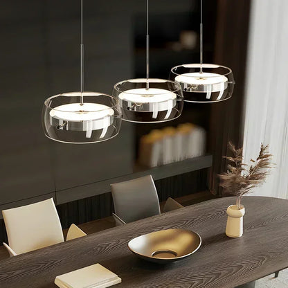 DecorBites™ Glass Dining Pendant Light: Modern Minimalist Table Decor for Home Lighting