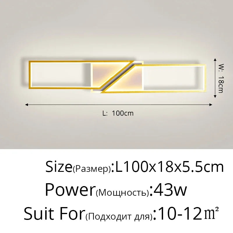 DecorBites™ LED Ceiling Light: Modern Fixture for Living Room, Kitchen & Hallway Lighting