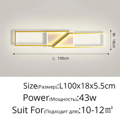 DecorBites™ LED Ceiling Light: Modern Fixture for Living Room, Kitchen & Hallway Lighting