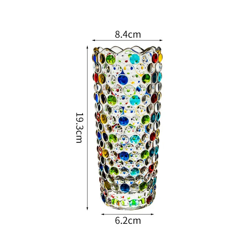 DecorBites™ Glass Vase Hydroponics Flower Pots Desk Decoration Floral Vases