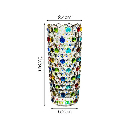 DecorBites™ Glass Vase Hydroponics Flower Pots Desk Decoration Floral Vases