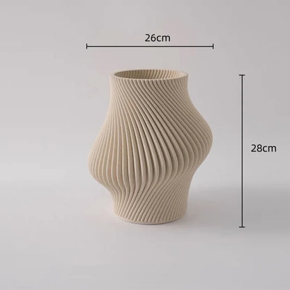 مزهرية زهور خزفية قابلة للطي بتصميم هندسي من DecorBites™، ديكور منزلي، حرف يدوية