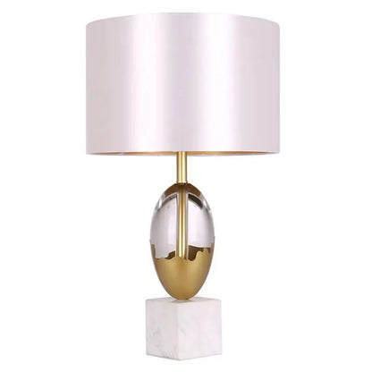 DecorBites™ Crystal Fabric Table Lamp: Nordic Design for Bedside, Desk, Living Room & Bedroom
