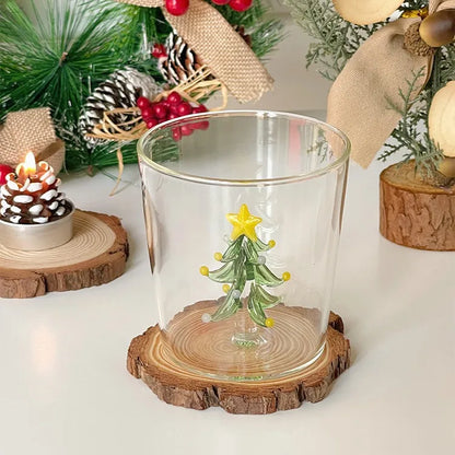 DecorBites™ Christmas Glass Goblet Set: Festive Cocktail Drinkware for Decoration and Gifting