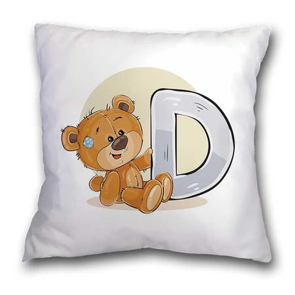 DecorBites™ Cute Cartoon Bear Animal Pillow Case Cushion Cover for Sofa, Children Room Decor