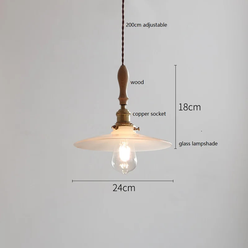DecorBites™ Butterfly Ceramic LED Pendant Lamp with Wooden Handle for Home Decor