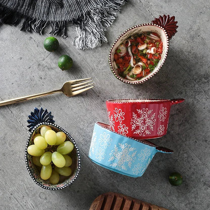 DecorBites™ Japanese Style Hand-painted Seasoning Dishes & Soy Sauce Bowls