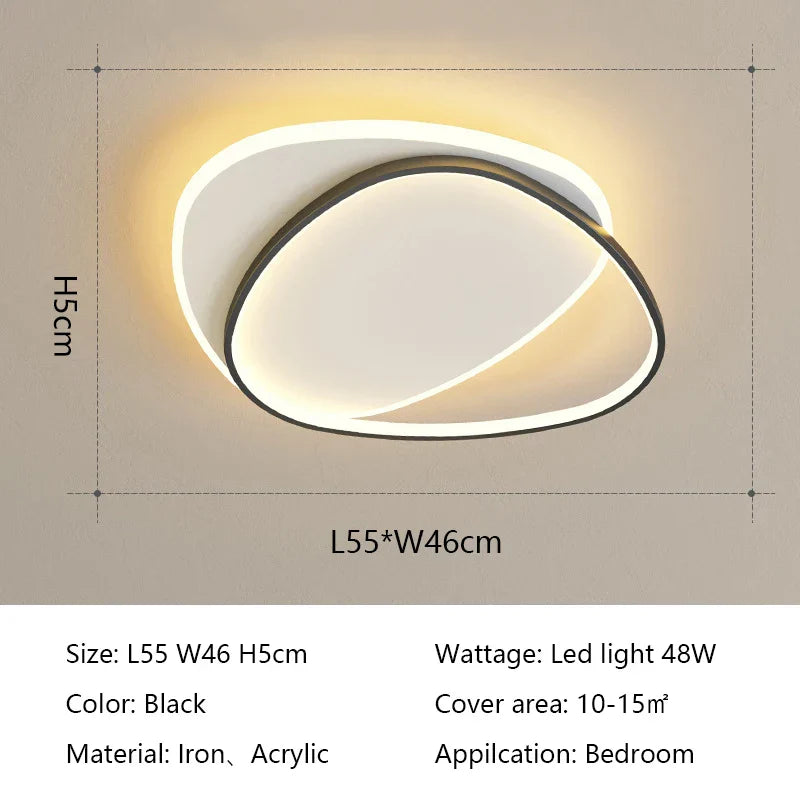 DecorBites™ LED Ceiling Lights: Modern Round Lamps for Bedroom, Living Room, Study - Indoor Lighting Fixtures