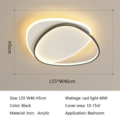 DecorBites™ LED Ceiling Lights: Modern Round Lamps for Bedroom, Living Room, Study - Indoor Lighting Fixtures